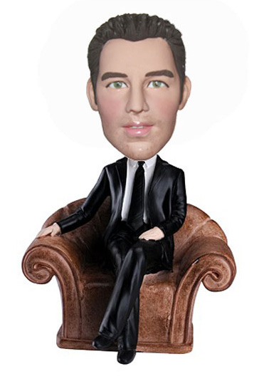 Bobble Head Doll Executive in Chair