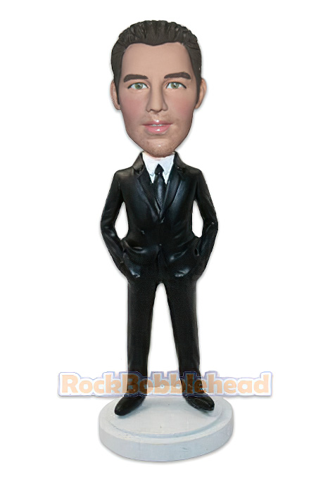 Executive with Hands in Pocket Custom Bobblehead