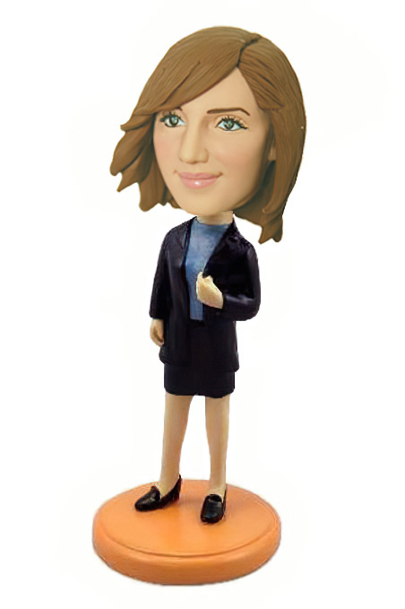 Office Lady in Suit Bobblehead