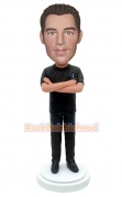 Custom Bobblehead with Hands Crossed on Chest