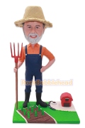 Farmer Standing on his Farm Bobblehead