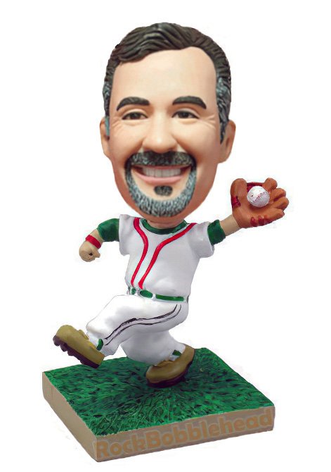 Baseball Catching Player Bobblehead