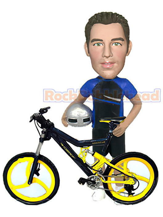 Cyclist Bicycle Rider Custom Bobblehead