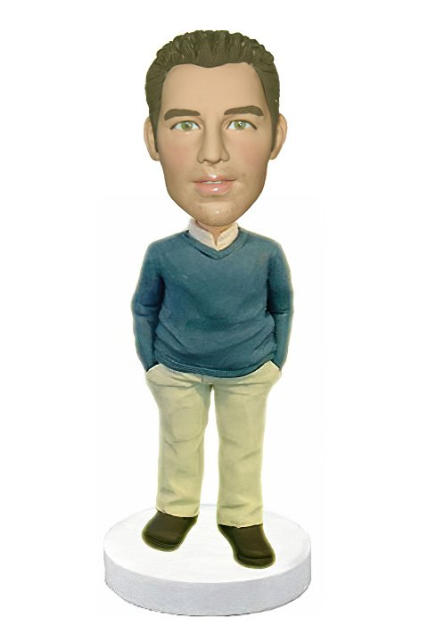 Man Casual Custom Bobblehead doll