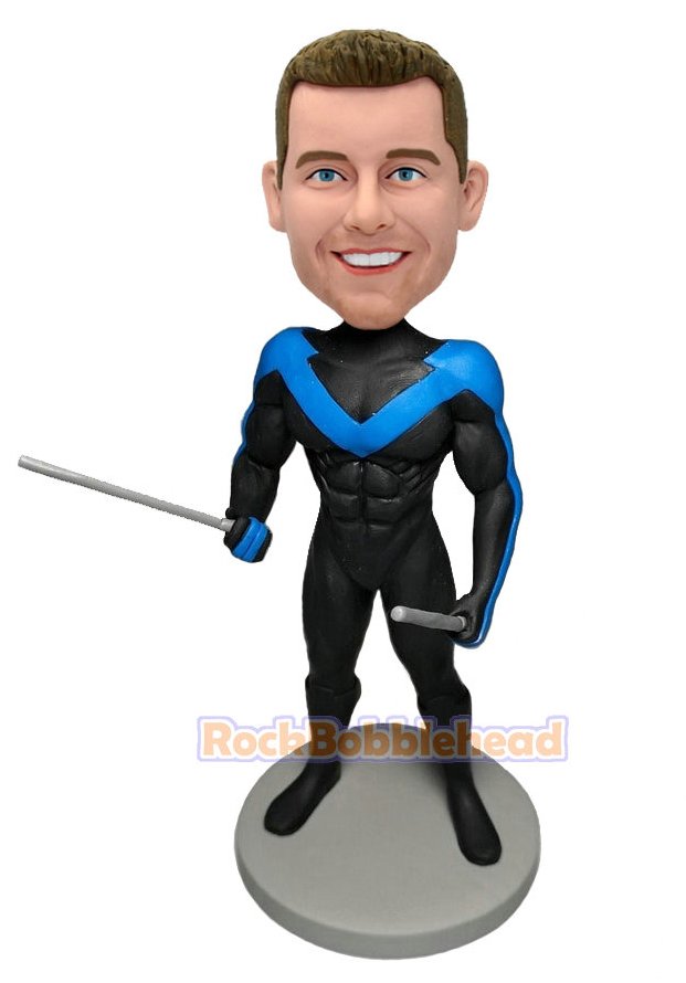 Custom Nightwing Bobblehead Doll