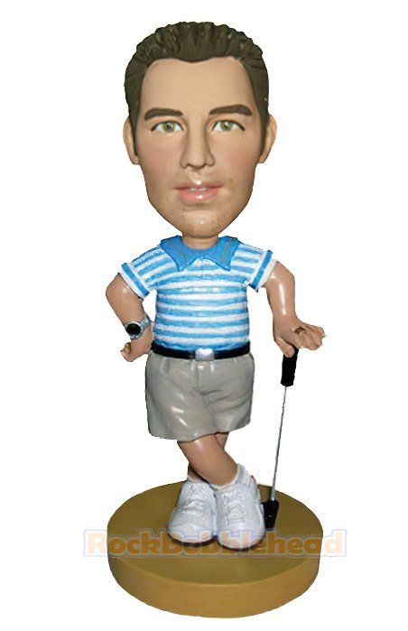 Stylish Golfer Custom Bobblehead