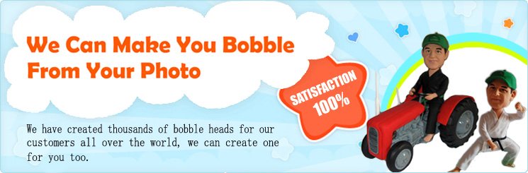 We can make you bobble from your photo