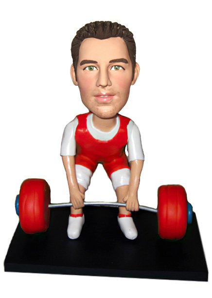 Male Weight Lifter Custom Bobblehead