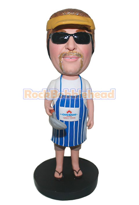 Chef Man Cooking Custom Bobblehead