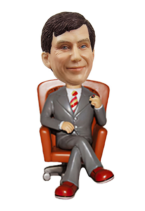 Male Executive With Cigar Bobblehead - Click Image to Close