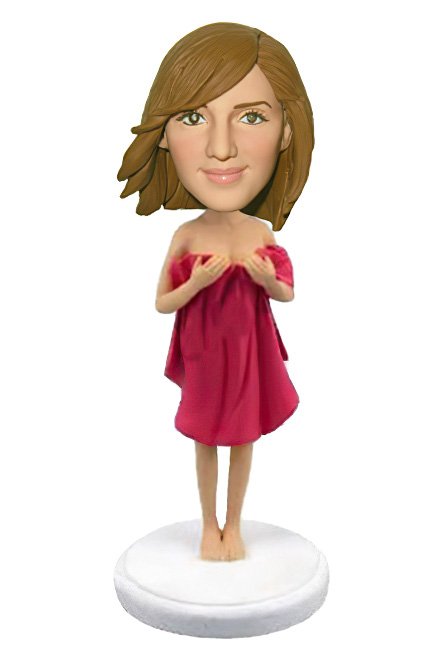 Seductive Woman In Towel Bobblehead