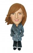 Fashion Winter Girl Custom Bobblehead