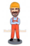 Construction Worker Custom Bobblehead