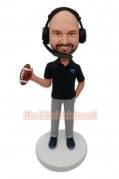 Football Coach Custom Bobblehead