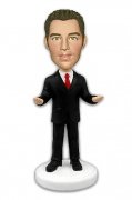 Humorous Businessman Card Holder Bobblehead