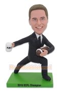 Custom Bobblehead Doing the Heisman Pose