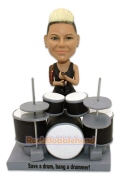 Drummer Girl Custom Bobblehead