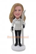 Skiing Custom Bobblehead