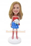 Custom Blonde Beauty Bobbleheads