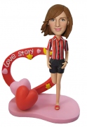 Love Story Girl Custom Bobblehead