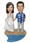 Beach Couple Custom Bobblehead