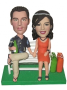 Couple Sit On The Chair Bobblehead