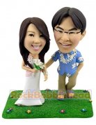 Honeymoon Couple Custom Bobblehead