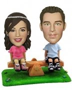 See-Saw Couple Custom Bobblehead