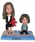 Busy Mom with Kid Custom Bobblehead