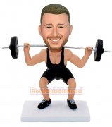 Barbell Deep Squat Custom Bobblehead