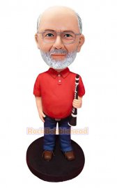 Custom Clarinet Player Bobblehead