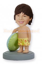 Kid With Swim Ring Custom Bobblehead