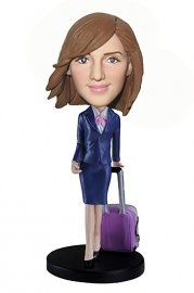 Stewardess Beauty Custom Bobblehead