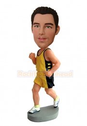 Male Runner Custom Bobblehead