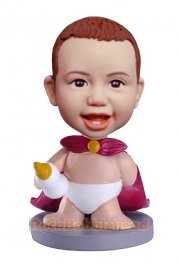 Cute Baby in Cape Custom Bobblehead