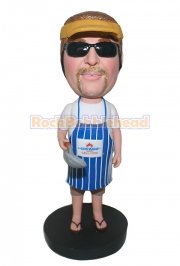 Chef Man Cooking Custom Bobblehead