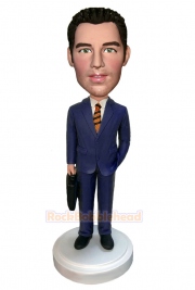 Business Man With Briefcase Bobblehead