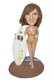Sexy Surfer Beauty Custom Bobblehead