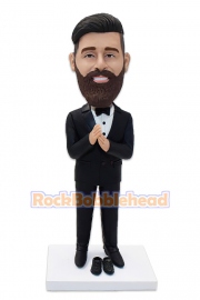 Man in Tuxedo with His Crocodile Shoes Bobblehead