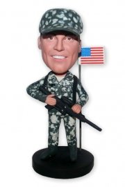 Soldier With Rifle Custom Bobblehead